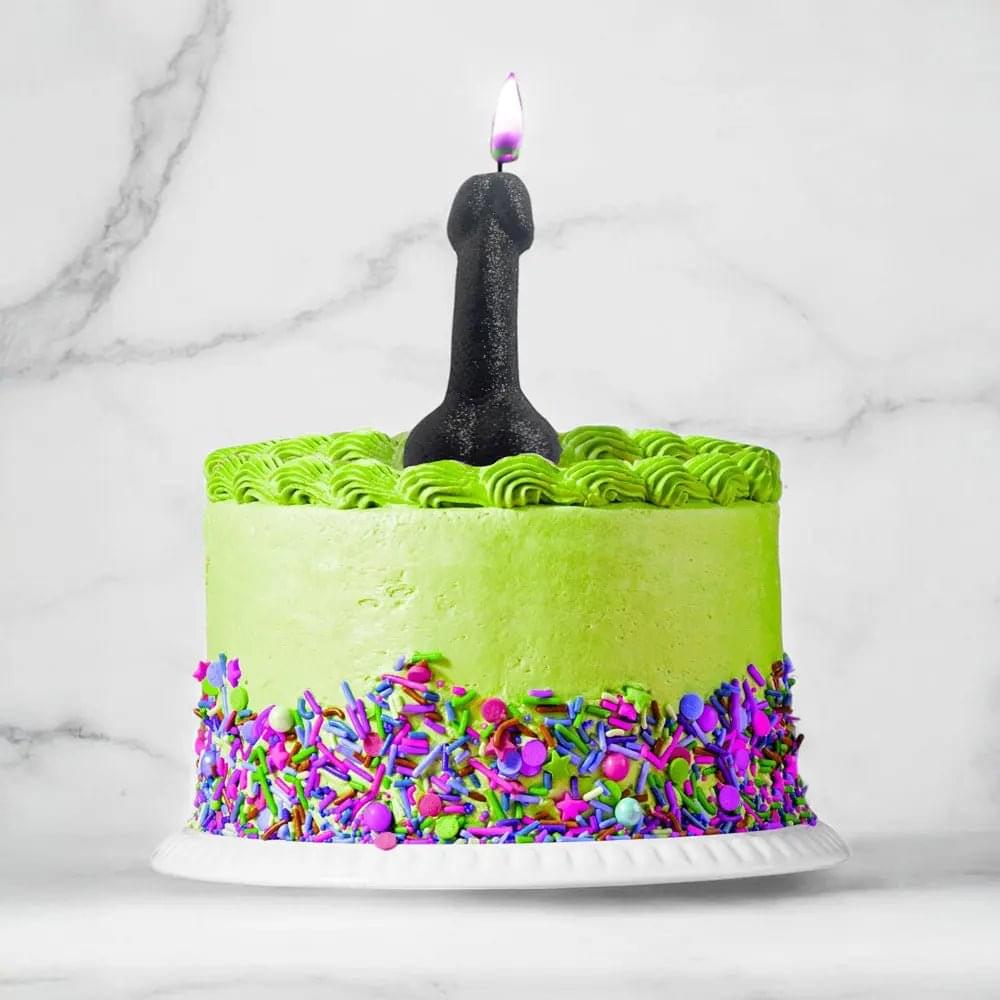 Glitterati  Glitter Penis Candle -  10 cm Penis Party Candle Little Genie Discreet Intimate Essentials.