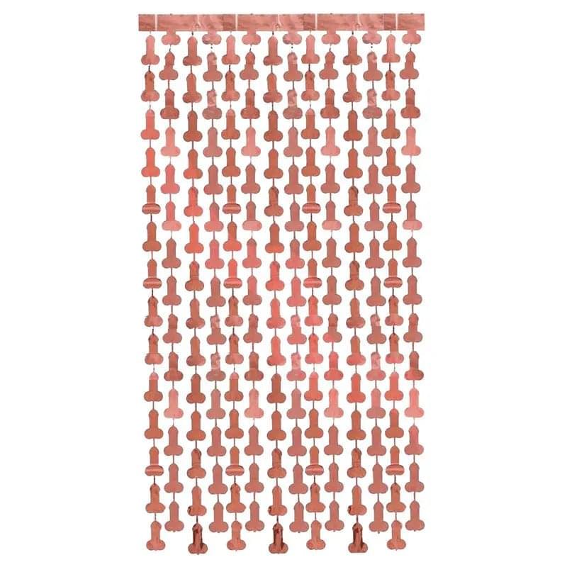 Glitterati - Penis Foil Curtains - Party Novelty - 2 Pack Little Genie Discreet Intimate Essentials.