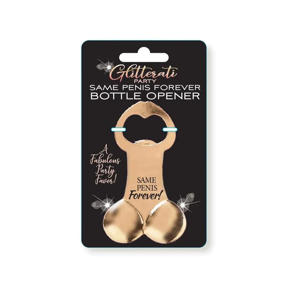 Glitterati Same Penis Forever Bottle Opener - Novelty Bottle Opener Little Genie Discreet Intimate Essentials.