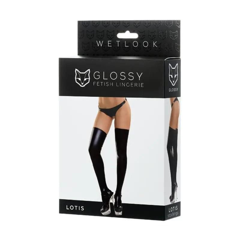 Glossy Wetlook Stockings Lotis Glossy Discreet Intimate Essentials.