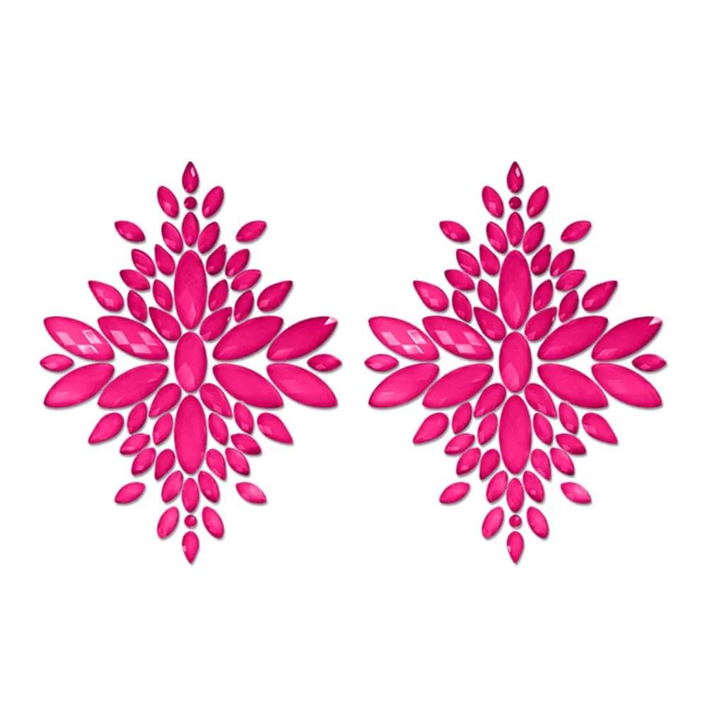 GLOW Fashion Pasties Set - Glow  Crystals Fantasy Lingerie Discreet Intimate Essentials.