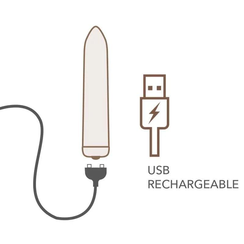 Golden Rose Rechargeable Bullet Rocks Off Discreet Intimate Essentials.