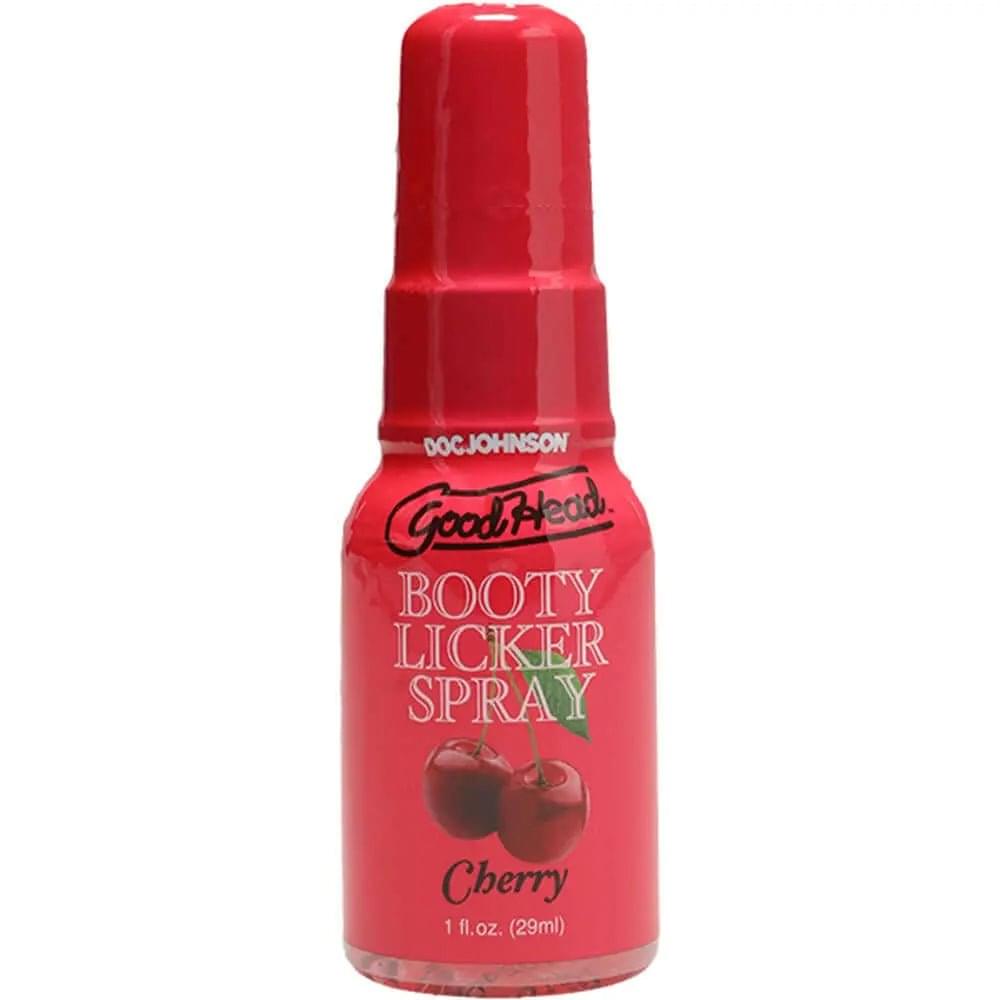 GoodHead Booty Licker Spray - Cherry - Cherry Flavoured Spray - 29 ml Bottle Doc Johnson Discreet Intimate Essentials.