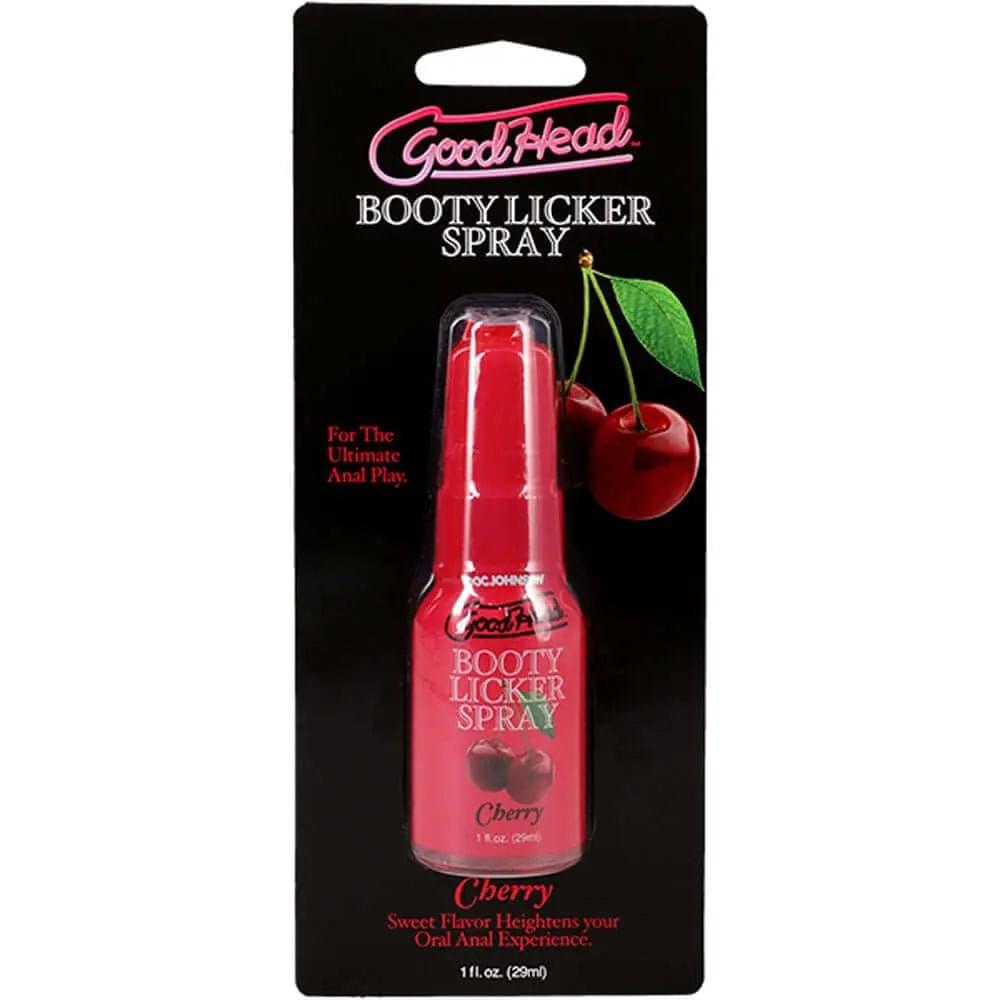 GoodHead Booty Licker Spray - Cherry - Cherry Flavoured Spray - 29 ml Bottle Doc Johnson Discreet Intimate Essentials.