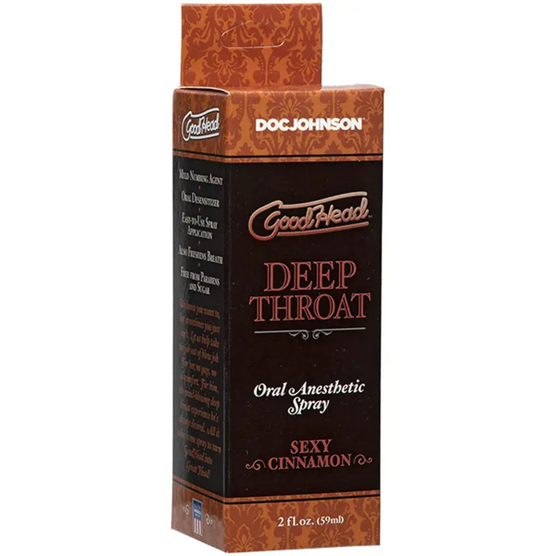 GoodHead Deep Throat Spray Cinnamon 59ml GoodHead Discreet Intimate Essentials.