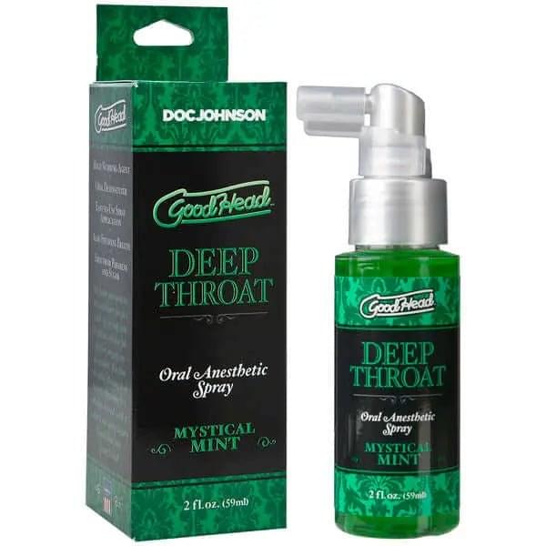 GoodHead Deep Throat Spray - Mystical Mint - Mystical Mint Flavoured Deep Throat Spray - 59 ml Bottle Doc Johnson Discreet Intimate Essentials.