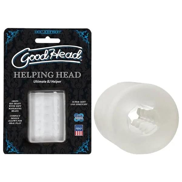 GoodHead Helping Head -  5 cm Stroker Sleeve for Blowjobs Doc Johnson Discreet Intimate Essentials.
