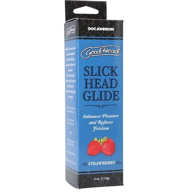GoodHead Slick Head Glide Strawberry 4 oz/113g GoodHead Discreet Intimate Essentials.
