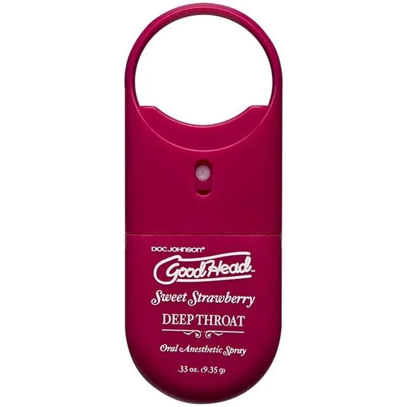 GoodHead To-Go Deep Throat Spray Sweet Strawberry 9ml GoodHead Discreet Intimate Essentials.