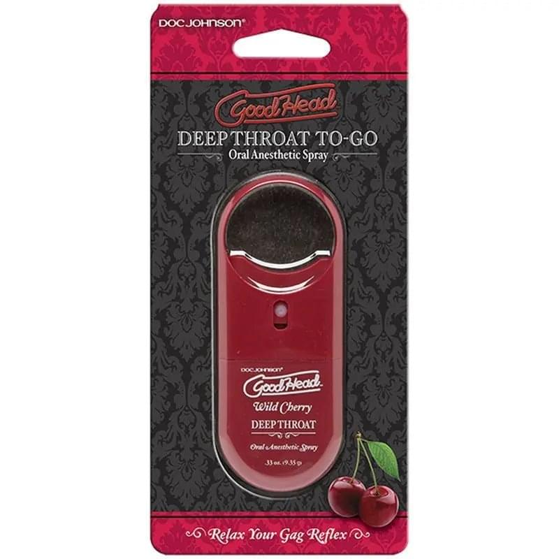 GoodHead To-Go Deep Throat Spray Wild Cherry 9ml GoodHead Discreet Intimate Essentials.