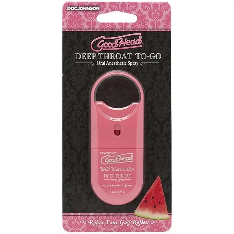 GoodHead To-Go Deep Throat Spray Wild Watermelon 9ml GoodHead Discreet Intimate Essentials.