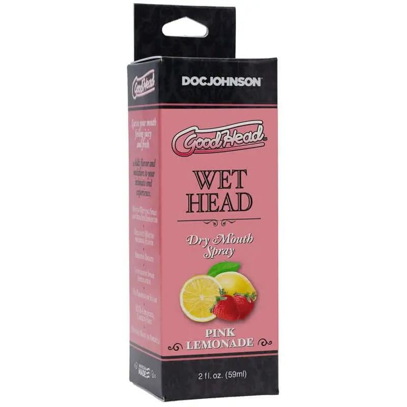 GoodHead Wet Head Dry Mouth Spray - Pink Lemonade Flavoured - 59 ml Bottle Doc Johnson Discreet Intimate Essentials.