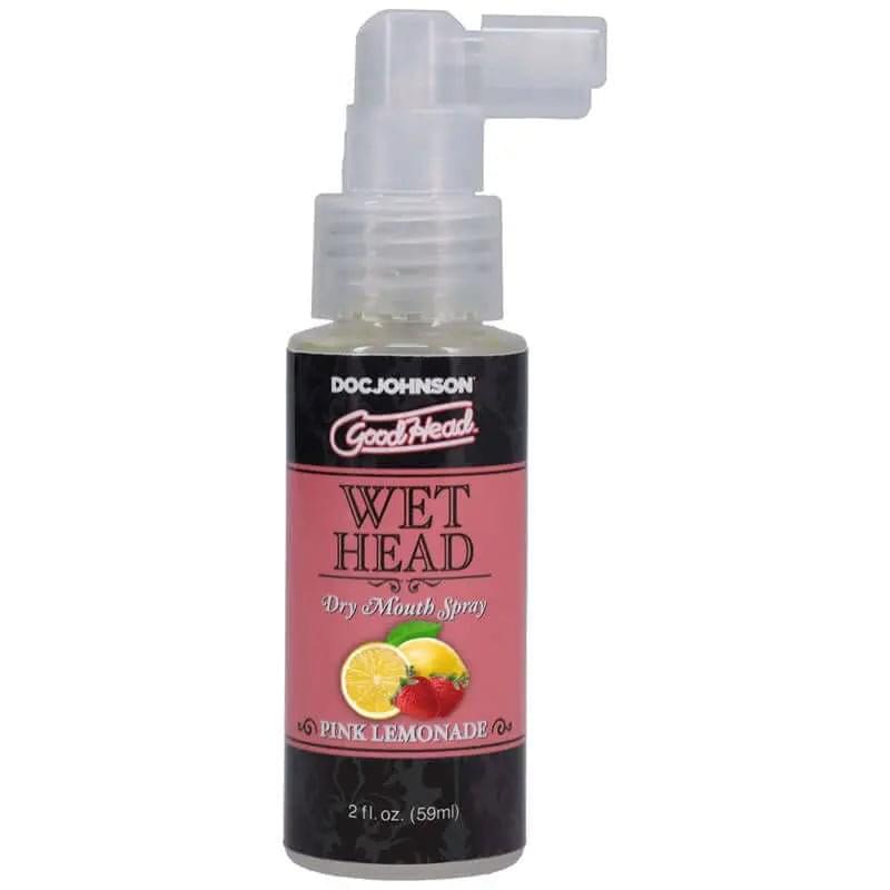 GoodHead Wet Head Dry Mouth Spray - Pink Lemonade Flavoured - 59 ml Bottle Doc Johnson Discreet Intimate Essentials.