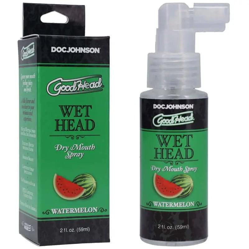 GoodHead Wet Head Dry Mouth Spray - Watermelon Flavoured - 59 ml Bottle Doc Johnson Discreet Intimate Essentials.