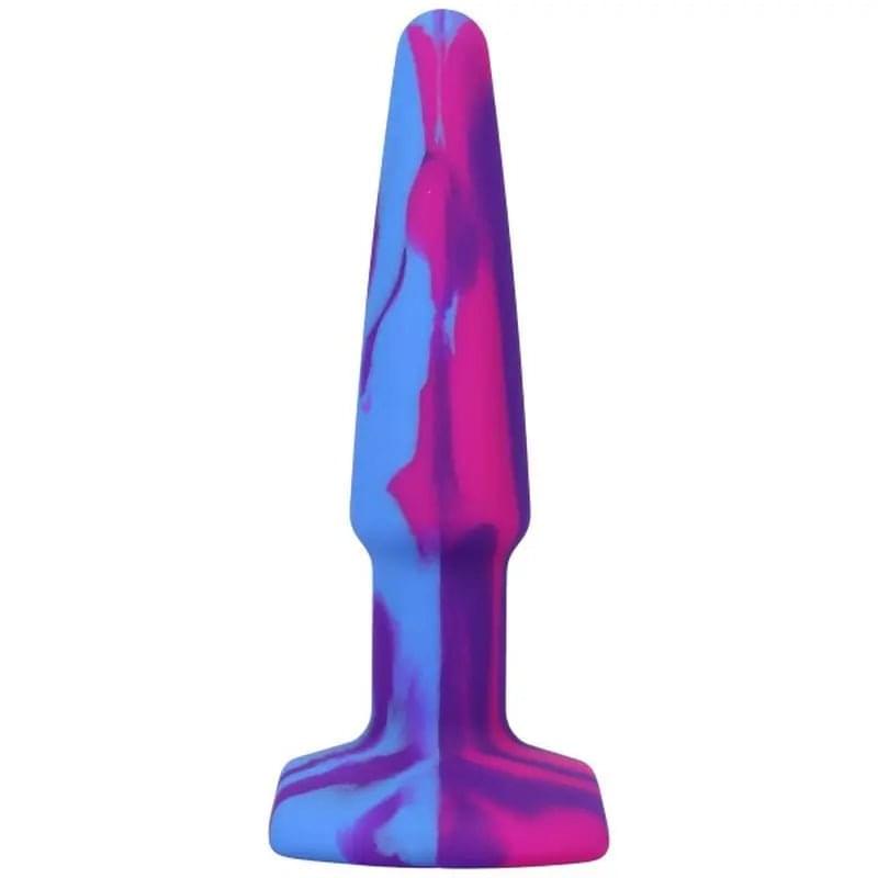 Groovy Silicone Anal Plug 4in Berry A-Play Discreet Intimate Essentials.