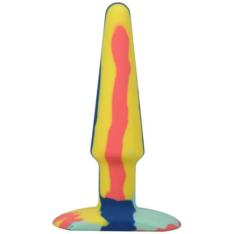 Groovy Silicone Anal Plug 5in Sunrise A-Play Discreet Intimate Essentials.