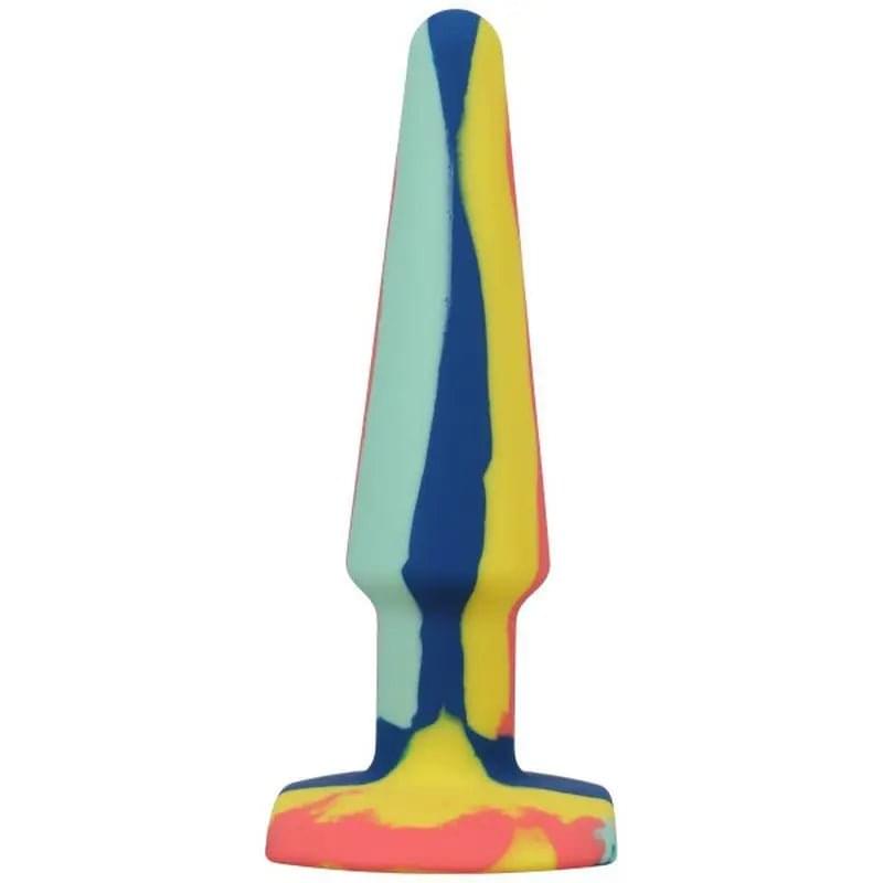 Groovy Silicone Anal Plug 5in Sunrise A-Play Discreet Intimate Essentials.