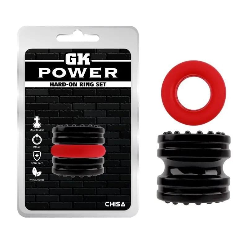 Hard on 2 Pc Ring Set GK Power Discreet Intimate Essentials.