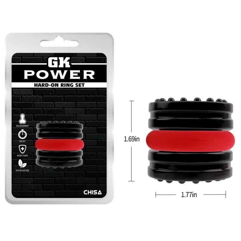 Hard on 2 Pc Ring Set GK Power Discreet Intimate Essentials.