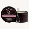 Hemp Seed 3-In-1 Massage Candle - Zen Berry Rose (Blackberry, Yellow Rose & Amber) - 170 g Earthly Body Discreet Intimate Essentials.