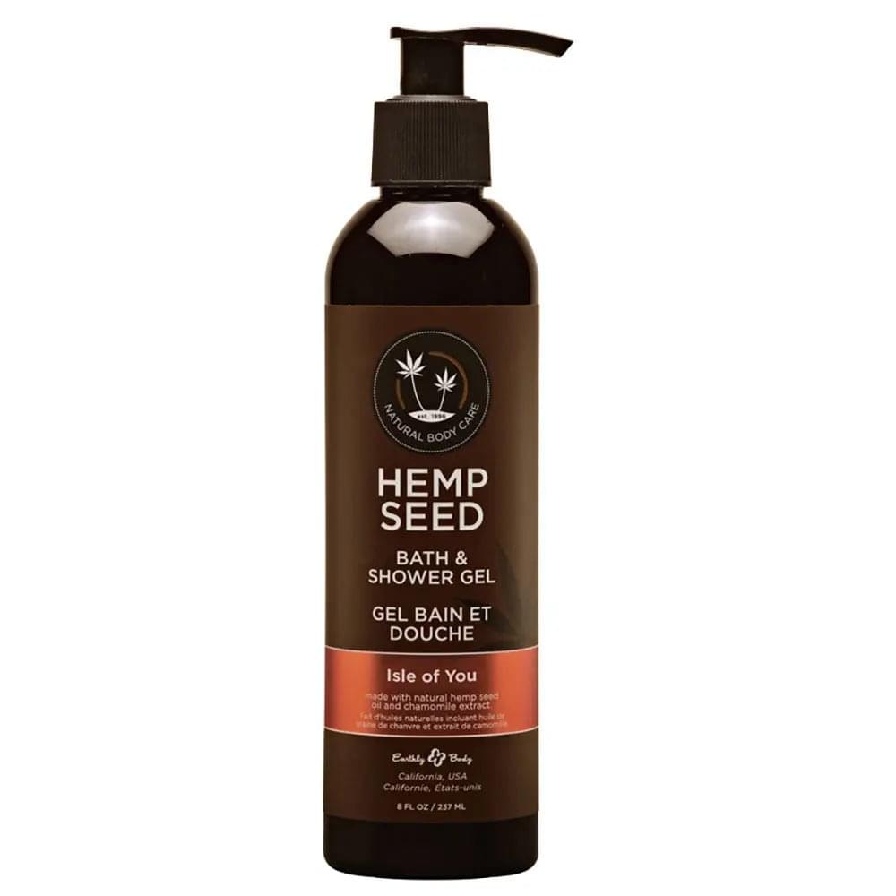 Hemp Seed Bath & Shower Gel - Isle Of You - Isle Of You (Coconut Water, Citrus & Vanilla) Scented - 237 ml Bottle Earthly Body Discreet Intimate Essentials.