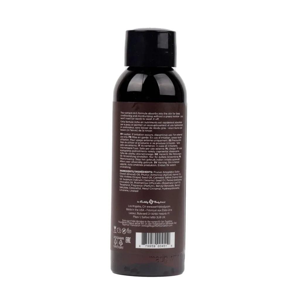 Hemp Seed Massage & Body Oil - Guavalava (Guava & Blackberry) Scented - 59 ml Bottle Earthly Body Discreet Intimate Essentials.