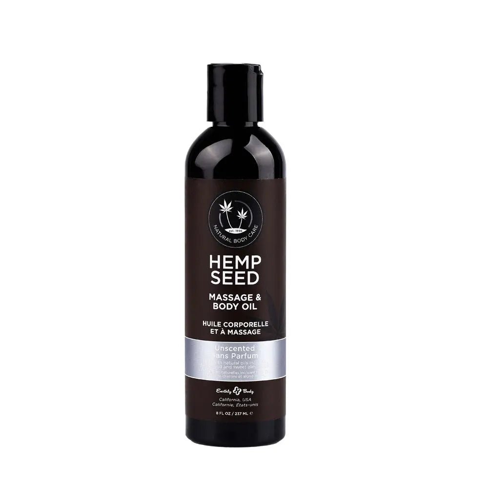 Shop affordable quality Hemp Seed Massage & Body Oil - Unscented - 237 ml Bottle - Discreet Intimate Essentials - LOTIONS & LUBES - Earthly Body
