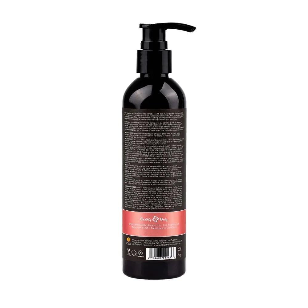 Hemp Seed Massage Lotion - Isle Of You (Coconut Water, Citrus & Vanilla) Scented - 237 ml Bottle Earthly Body Discreet Intimate Essentials.