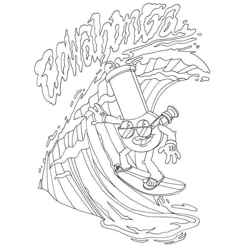High AF Colouring Book Wood Rocket Discreet Intimate Essentials.