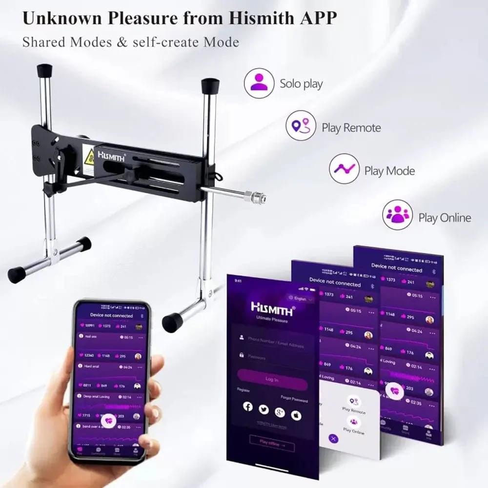 Hismith Premium 4.0 Sex Machine - Mains Powered Sex Machine with App Control and Remote Hismith Discreet Intimate Essentials.
