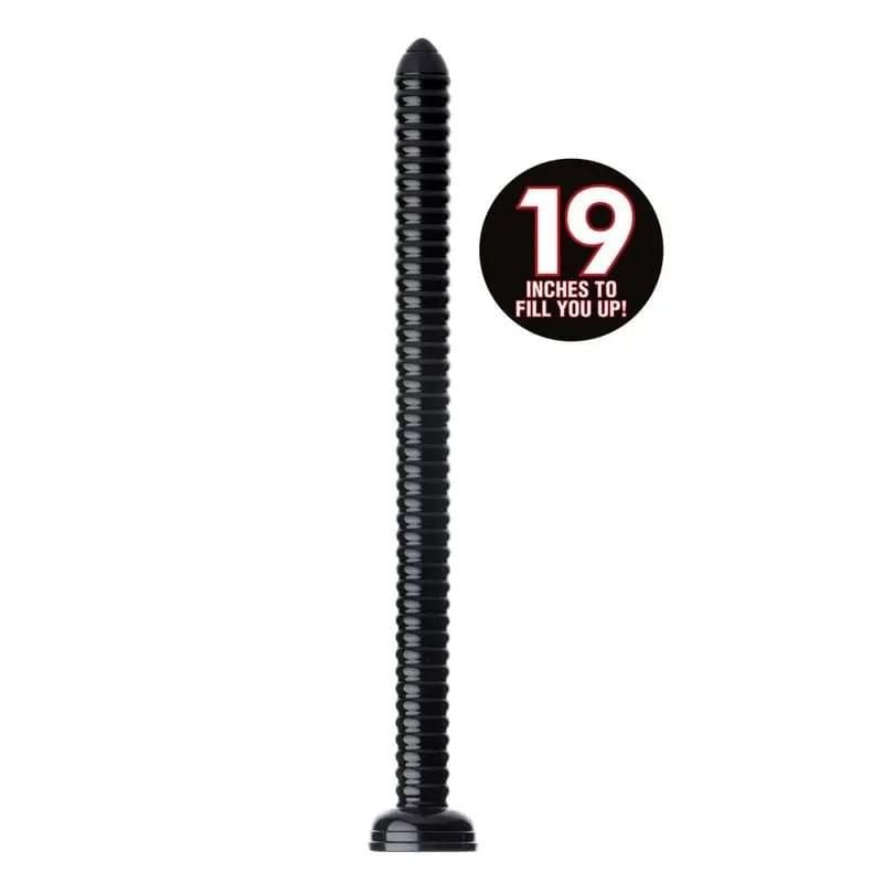 Hosed 19in Ribbed Anal Snake Hosed Discreet Intimate Essentials.