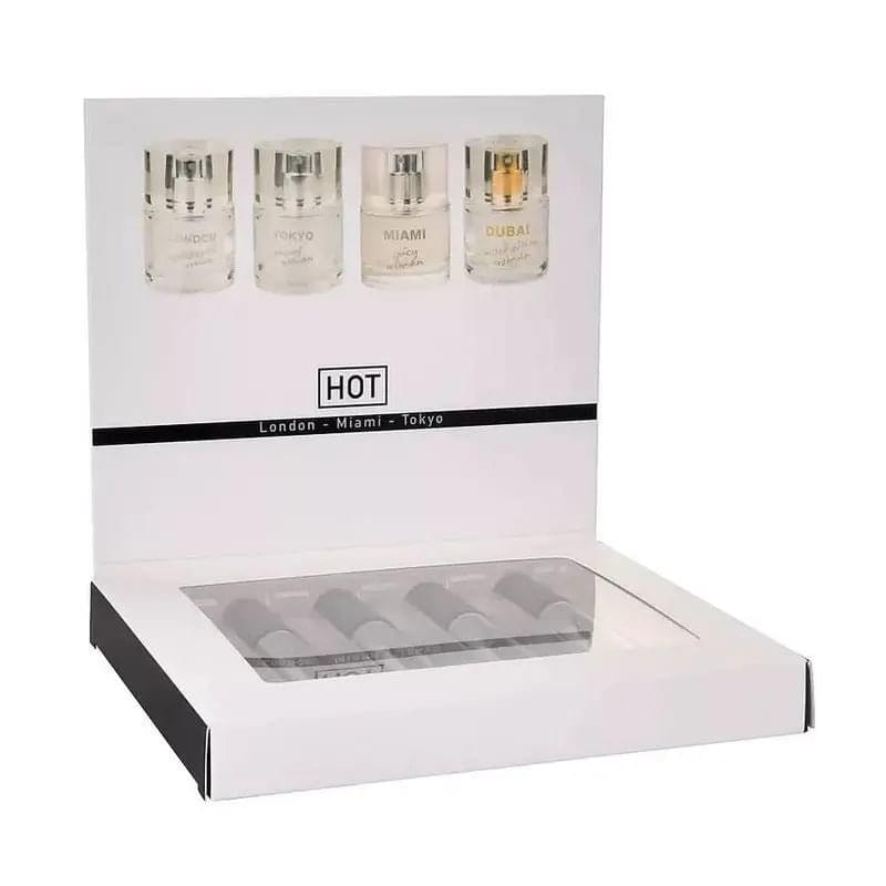 HOT Pheromone Perfume Box Women - 4 x 5ml Hot Ero Discreet Intimate Essentials.