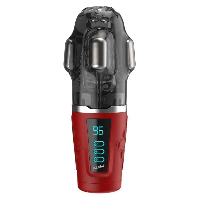 Hypershaker Automatic App Controlled LCD Masturbator Red Peak Performa Discreet Intimate Essentials.