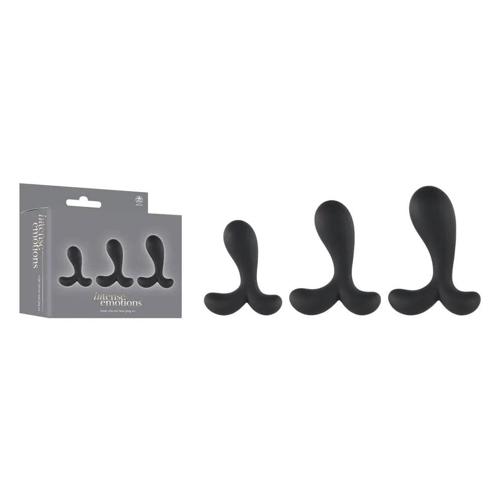Intense Emotions -  Butt Plugs - Set of 3 Sizes Excellent Power Discreet Intimate Essentials.