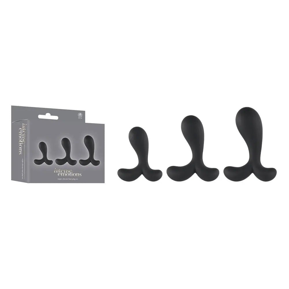 Shop affordable quality Intense Emotions - Butt Plugs - Set of 3 Sizes - Discreet Intimate Essentials - ANAL TOYS - Excellent Power