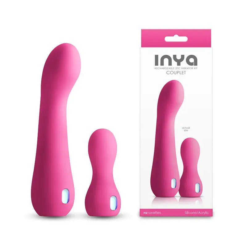 Shop affordable quality INYA Couplet - USB Rechargeable Vibrators - Set of 2 Sizes - Discreet Intimate Essentials - VIBRATORS - NS Novelties