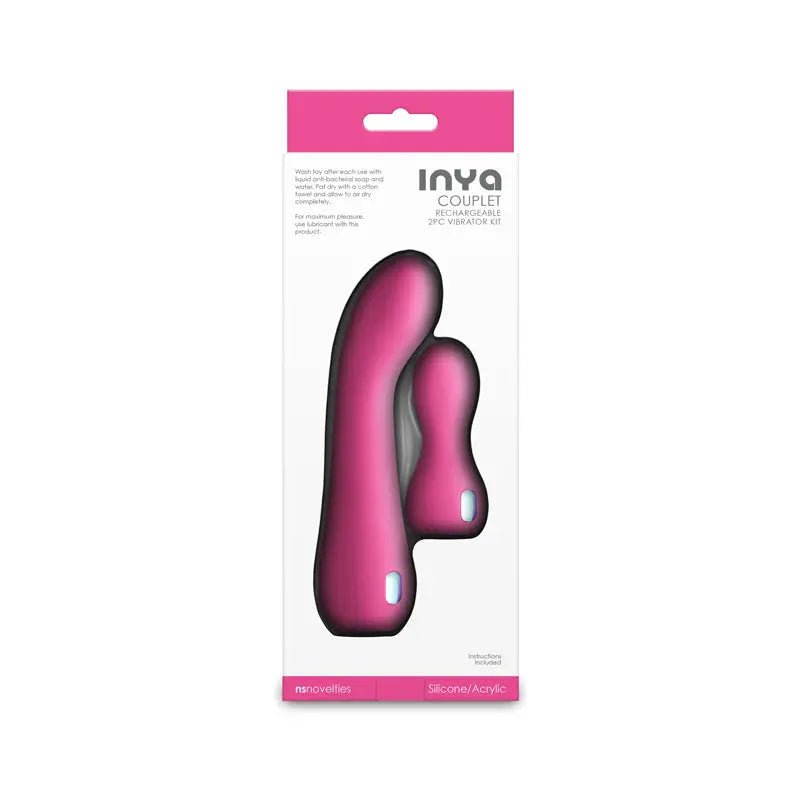 Shop affordable quality INYA Couplet - USB Rechargeable Vibrators - Set of 2 Sizes - Discreet Intimate Essentials - VIBRATORS - NS Novelties