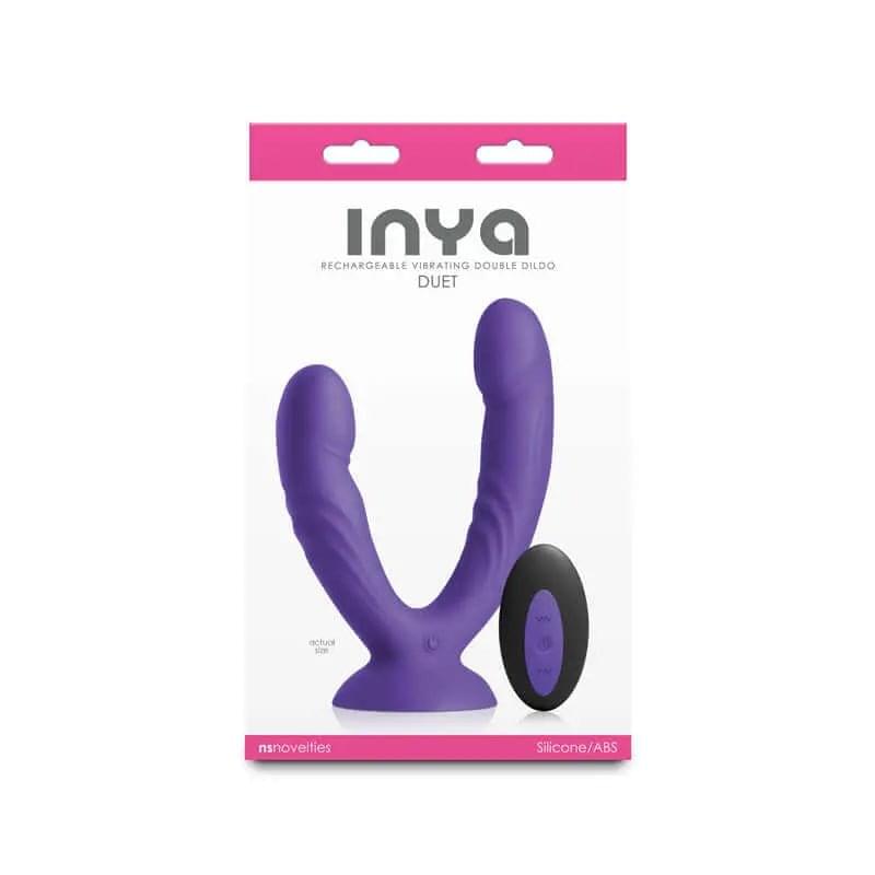 INYA Duet -  -  USB Rechargeable Vibrating Double Dildo with Wireless Remote NS Novelties Discreet Intimate Essentials.