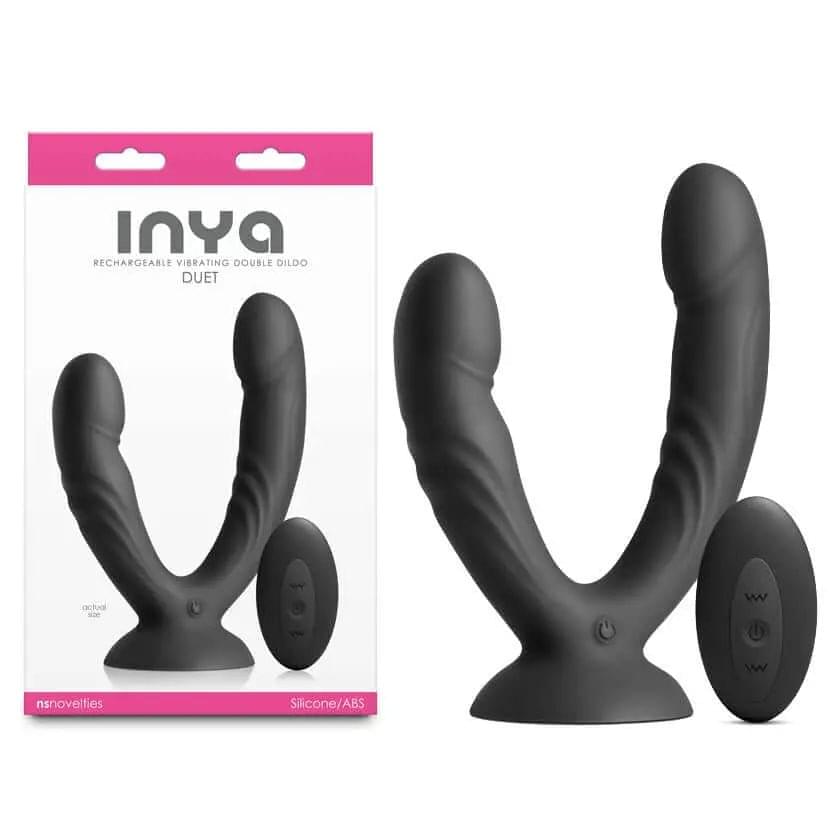 INYA Duet -  -  USB Rechargeable Vibrating Double Dildo with Wireless Remote NS Novelties Discreet Intimate Essentials.
