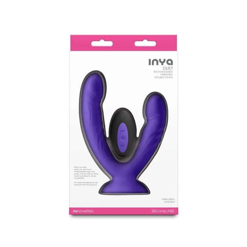 INYA Duet -  -  USB Rechargeable Vibrating Double Dildo with Wireless Remote NS Novelties Discreet Intimate Essentials.