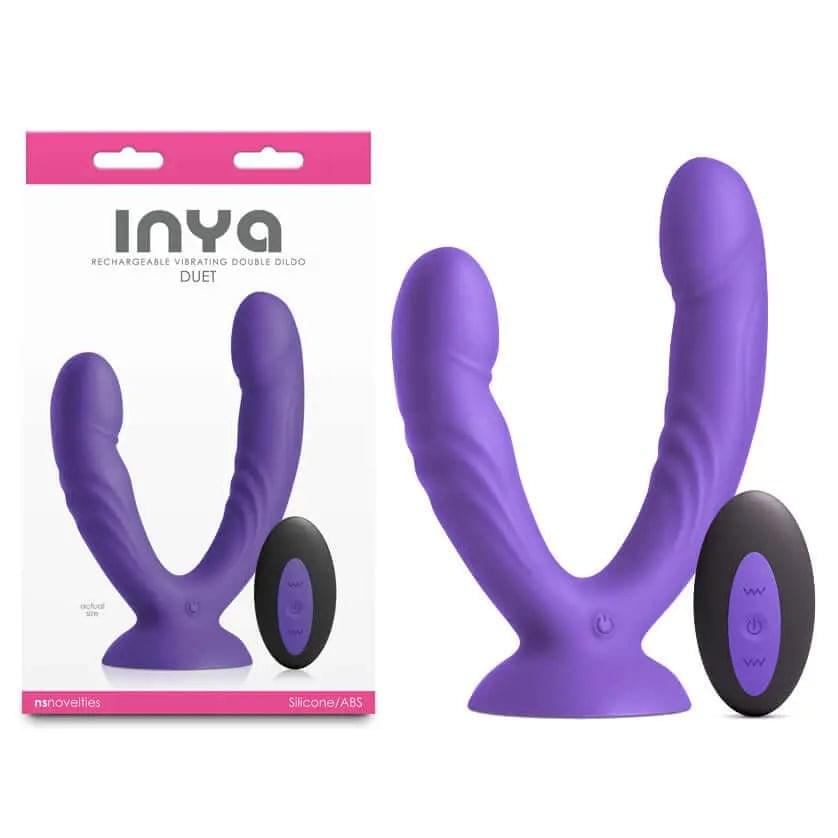INYA Duet -  -  USB Rechargeable Vibrating Double Dildo with Wireless Remote NS Novelties Discreet Intimate Essentials.