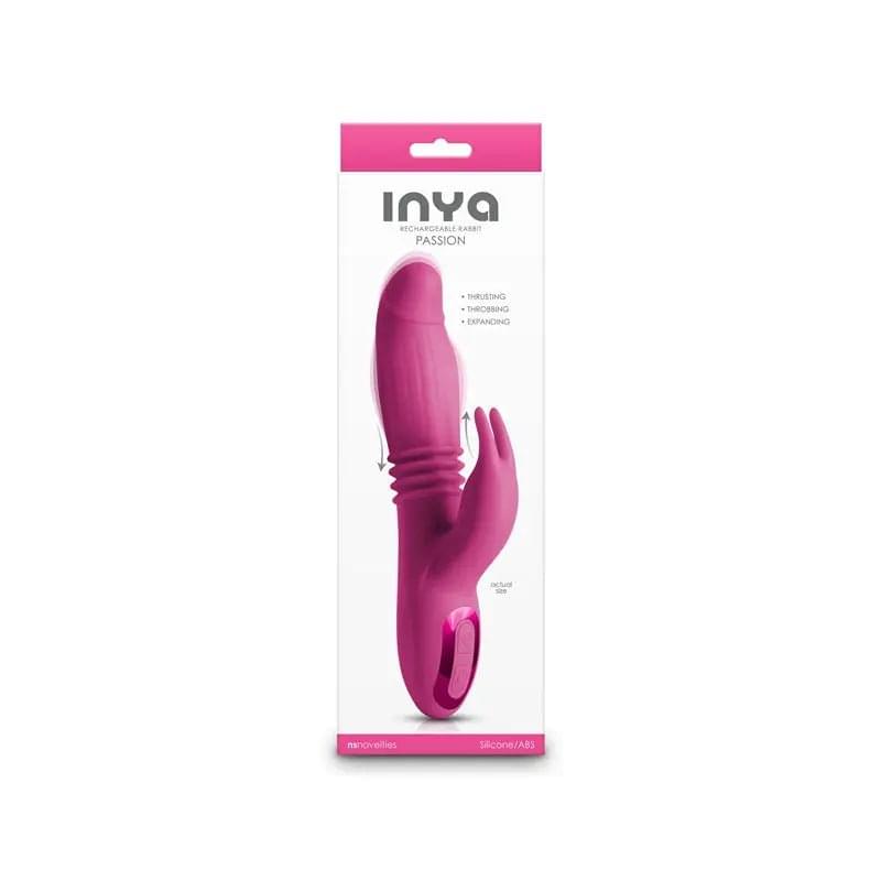 INYA Passion -  -  22.2 cm USB Rechargeable Thrusting Rabbit Vibrator NS Novelties Discreet Intimate Essentials.