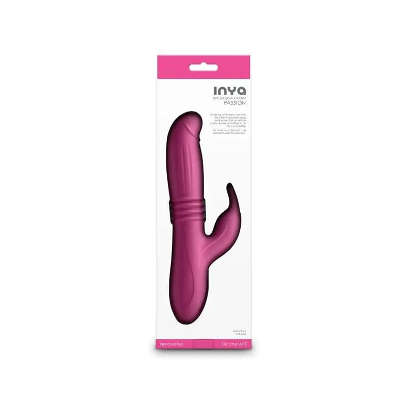 INYA Passion -  -  22.2 cm USB Rechargeable Thrusting Rabbit Vibrator NS Novelties Discreet Intimate Essentials.