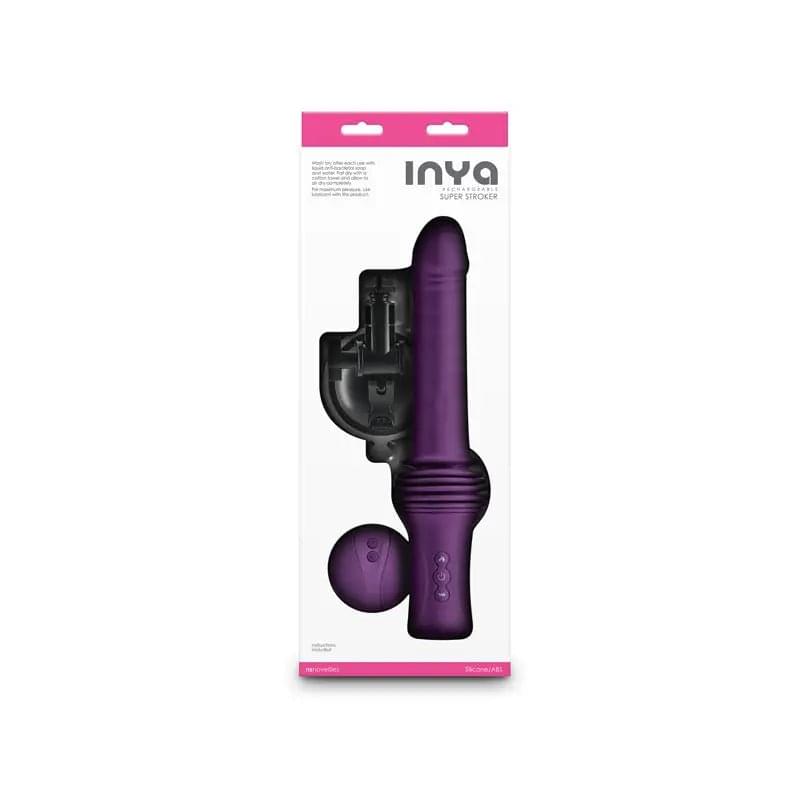 INYA Super Stroker -  -  36.8 cm USB Rechargeable Thrusting Vibrator with Remote Control & Stand NS Novelties Discreet Intimate Essentials.