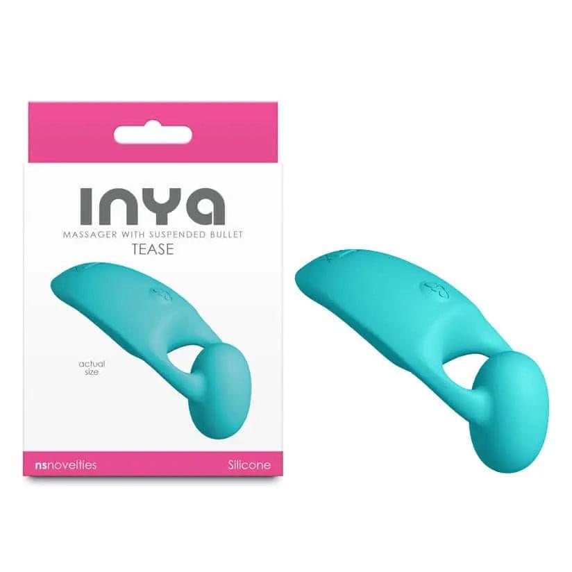 INYA Tease - Teal - Teal USB Rechargeable Finger Stimulator NS Novelties Discreet Intimate Essentials.