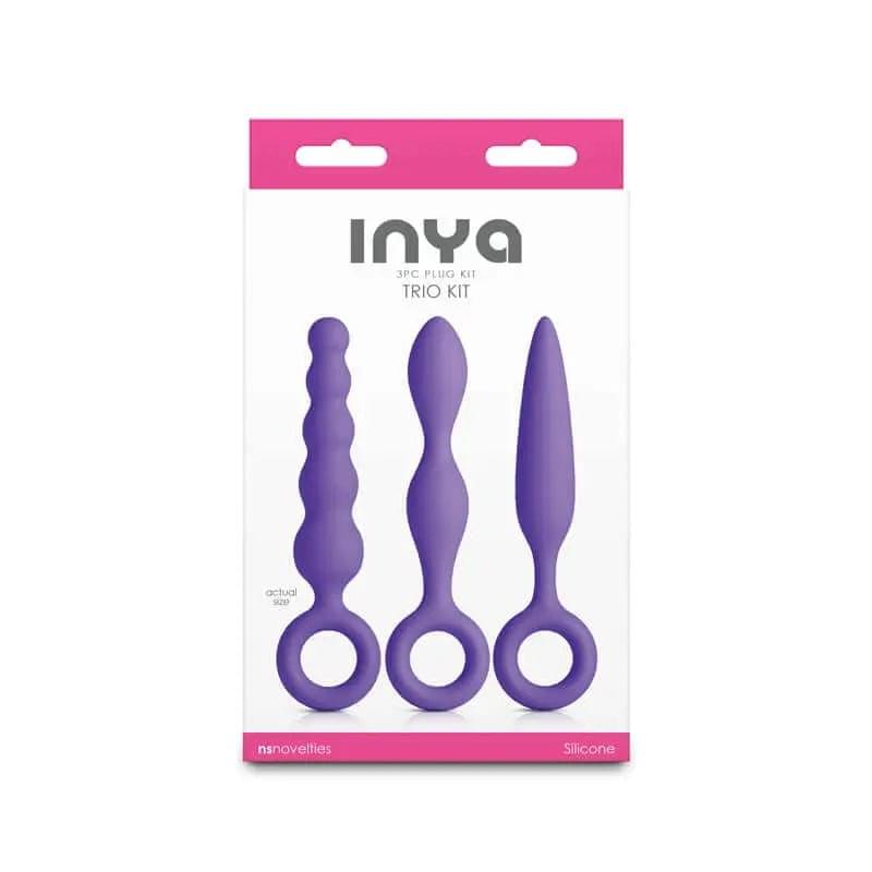 INYA Trio Kit -  -  Anal Plugs - Set of 3 NS Novelties Discreet Intimate Essentials.