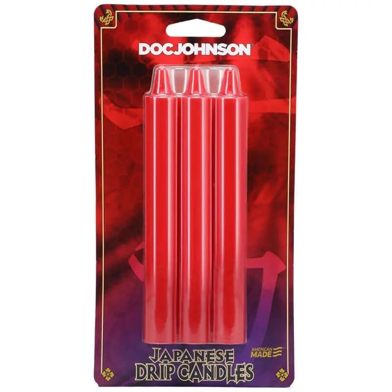 Japanese Drip Candles -  -  3-Pack Doc Johnson Discreet Intimate Essentials.