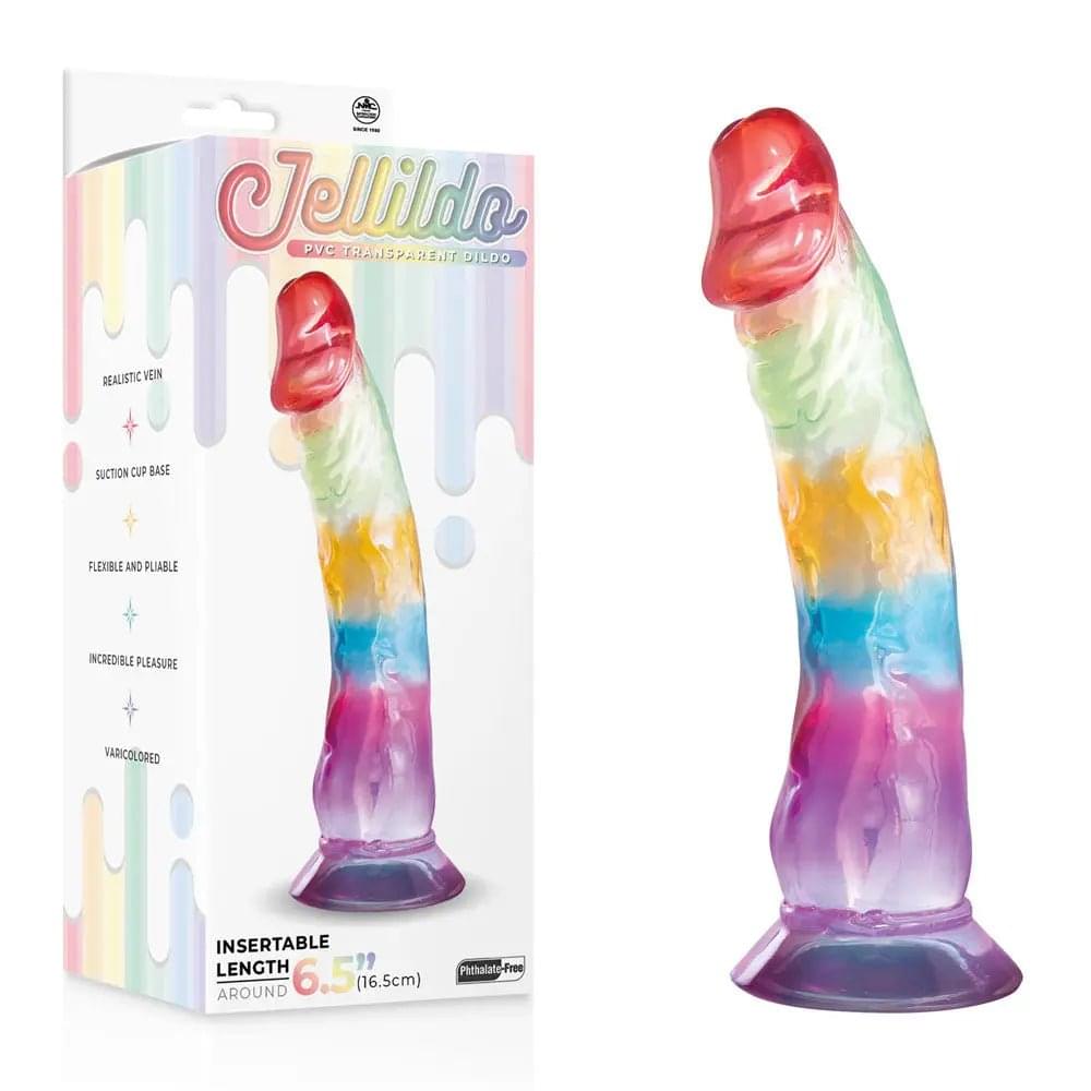 Jellido 16.5cm Dildo - Clear  16.5 cm Dildo Excellent Power Discreet Intimate Essentials.