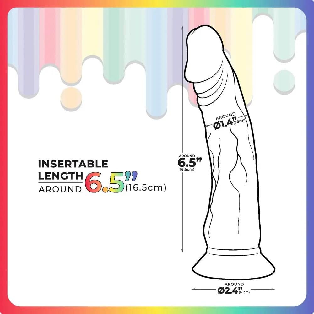 Jellido 16.5cm Dildo - Clear  16.5 cm Dildo Excellent Power Discreet Intimate Essentials.