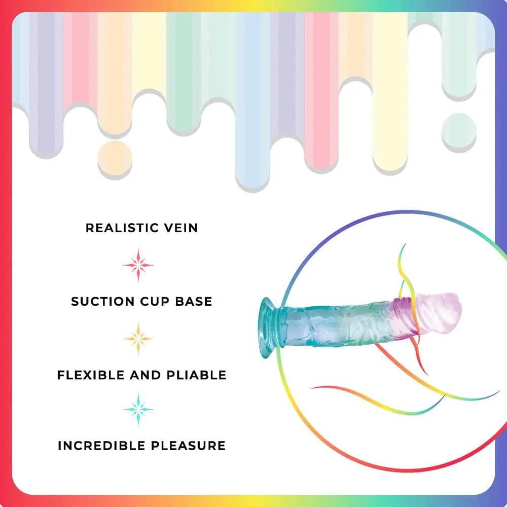 Jellido 18cm Dildo - Clear  18 cm Dildo Excellent Power Discreet Intimate Essentials.